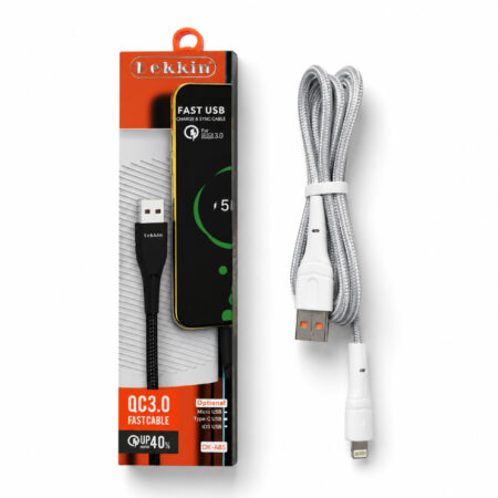 Câble DEKKIN DK-A85 USB vers Lightning QC 3.0 Charge Rapide