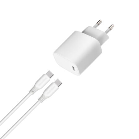 Chargeur Intelligent BLACKWAVE BL04CC PD 20W avec Câble USB Type-C vers USB Type-C 100 cm