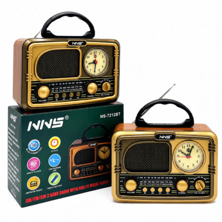 Radio Portable Vintage NNS NS-7212BT Bluetooth AM/FM/SW 3 Bandes