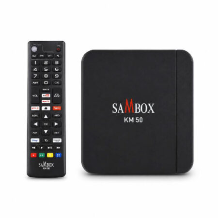 Box Android SAMBOX KM 50 Pro 2Go 16Go 4K Ultra HD + Forfait ALPHA 12 M Gratuit